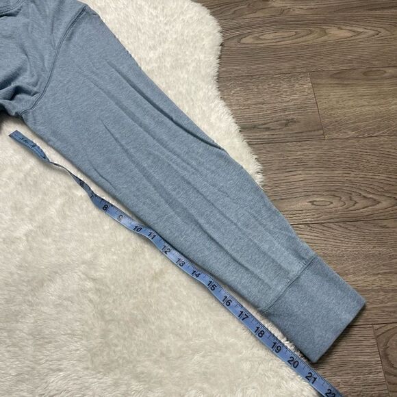 Eddie Bauer Blue Long Sleeve Henley Shirt Mens Size Medium Stretch Button - Picture 11 of 11